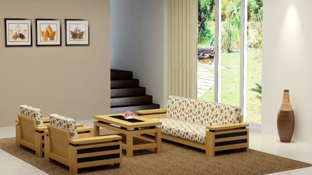 Mẫu đệm ghế sofa nhiều họa tiết bắt mắt