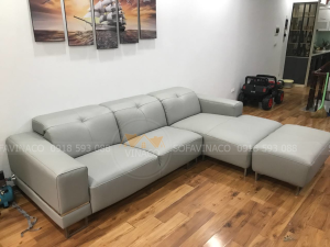 Bọc lại bộ ghế sofa da cho khách tại Hoàng Mai