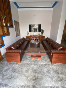 Đệm ghế bọc da