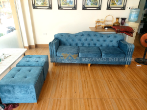 Bọc lại ghế sofa tại nhà cho khách tại Hoài Đức