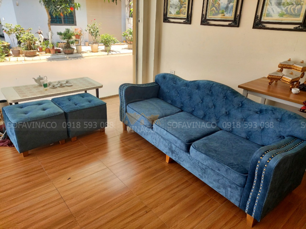 Bọc lại ghế sofa tại nhà cho khách tại Hoài Đức