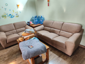 bọc ghế sofa da nhà bác Hùng Đội Nhân