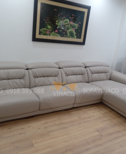 Bọc lại ghế sofa da cao cấp Nadia mới