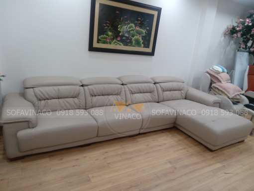 Bọc lại ghế sofa da cao cấp Nadia mới