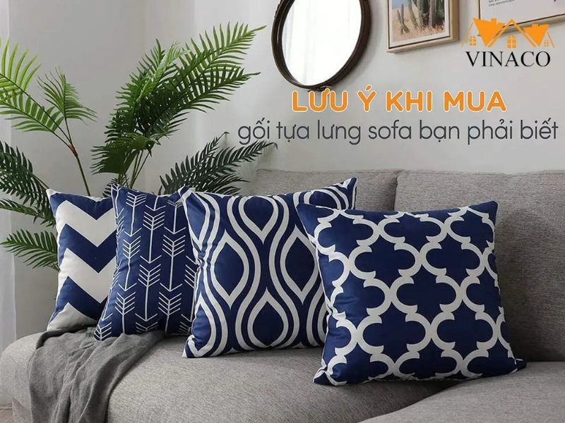 Gợi ý cách chọn gối tựa lưng sofa phù hợp