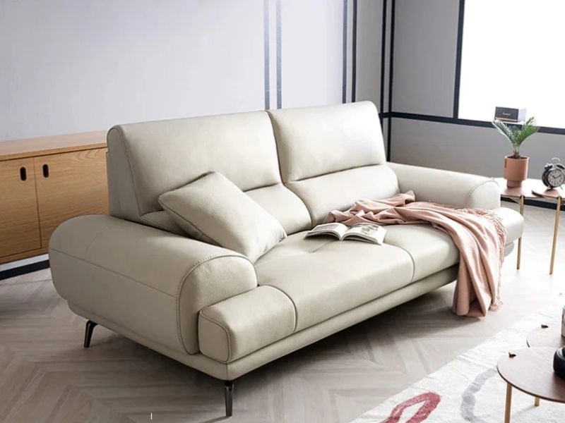 sofa bọc chất liệu da