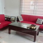 Đệm ghế gỗ sofa vải cotton sang đẹp khi tới tay khách hàng