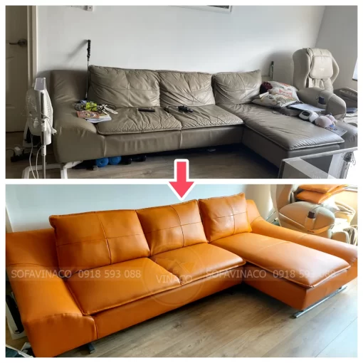 Bọc da ghế sofa tại Cổ Nhuế Hà Nội