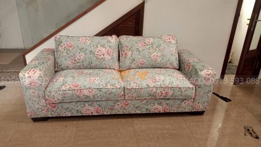 Bọc lại ghế sofa vải hoa