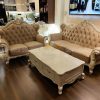 Bọc lại ghế sofa tân cổ điển cho khách tại Kim Mã