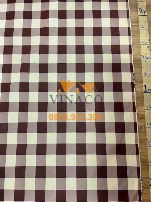 Vải kẻ trắng-đỏ