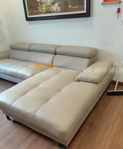 Bọc lại ghế sofa da tại nhà cho khách tại Long Biên