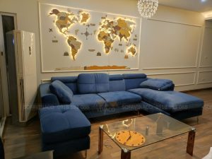 Bọc lại ghế sofa từ da sang vải