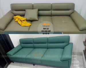 Bọc ghế sofa bị ố bấn sang màu khác tại Hà Nội