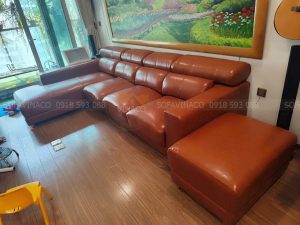 Bọc lại ghế sofa da cao cấp Microfiber tại Hoàng Minh Giám