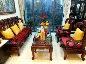 Đệm ghế bọc vải nhung