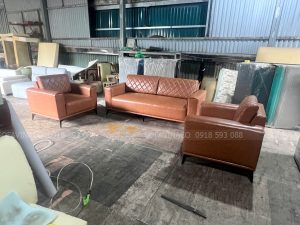 Toàn cảnh bộ ghế sofa chuẩn bị giao tới tay khách hàng