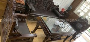 Làm đệm ghế cốc gỗ cho khách tại Cầu Giấy