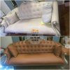 Bộ ghế sofa trước và sau khi bọc hoàn toàn thay đổi