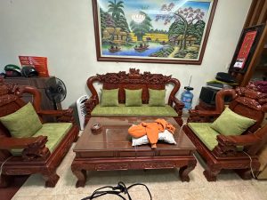 Làm đệm ghế cho khách tại Cổ Nhuế