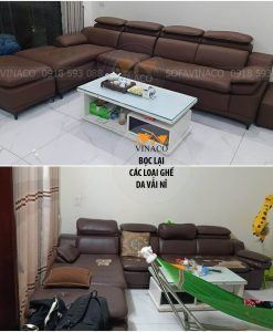 Bộ ghế trước và sau khi bọc lại tại 6th Element