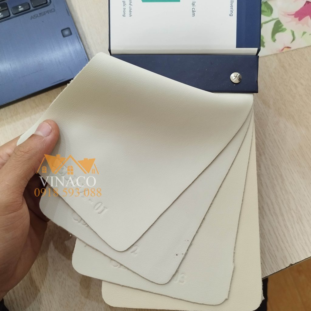 Bảng màu mẫu da microfiber cao cấp Celina
