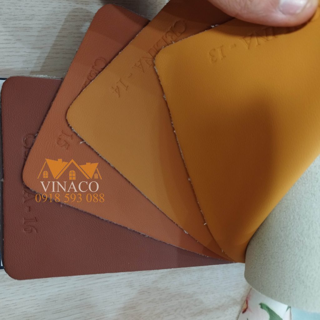 Bảng màu mẫu da microfiber cao cấp Celina