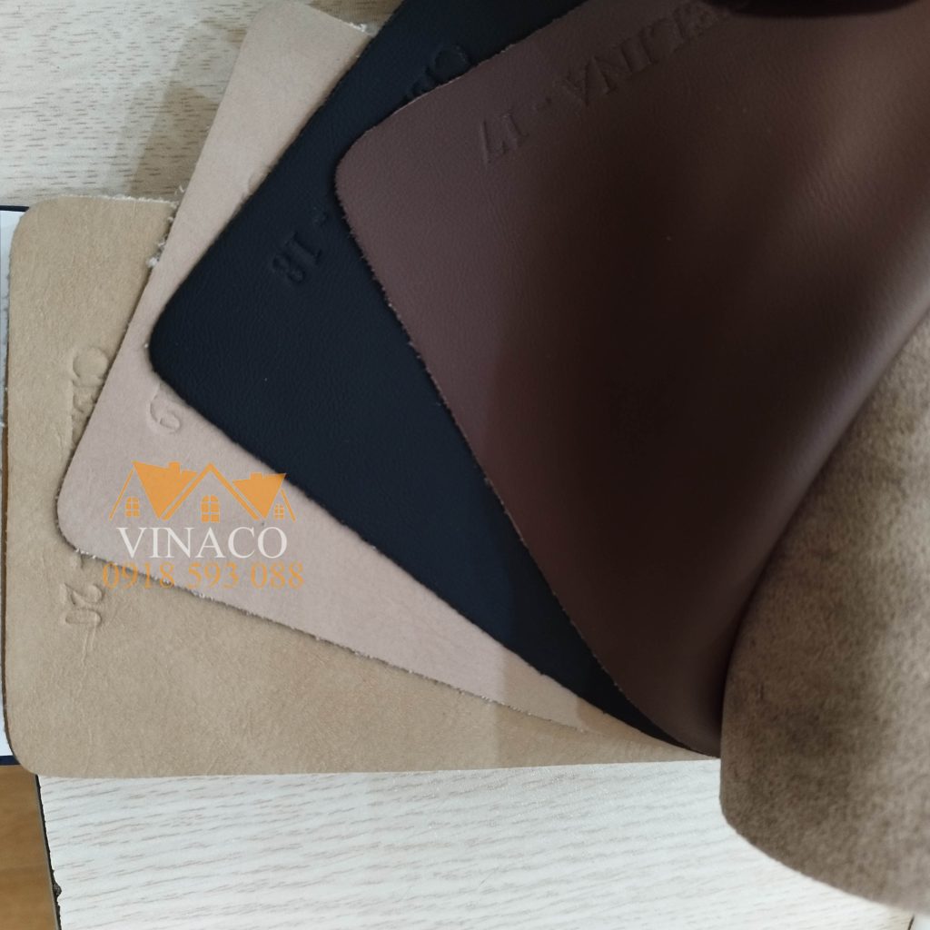 Bảng màu mẫu da microfiber cao cấp Celina