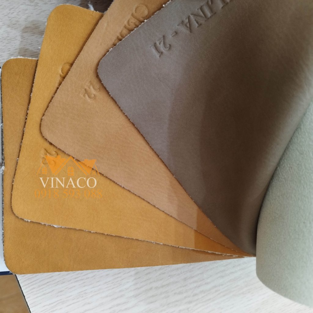 Bảng màu mẫu da microfiber cao cấp Celina