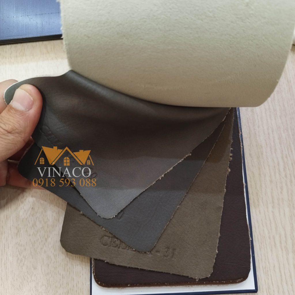 Bảng màu mẫu da microfiber cao cấp Celina