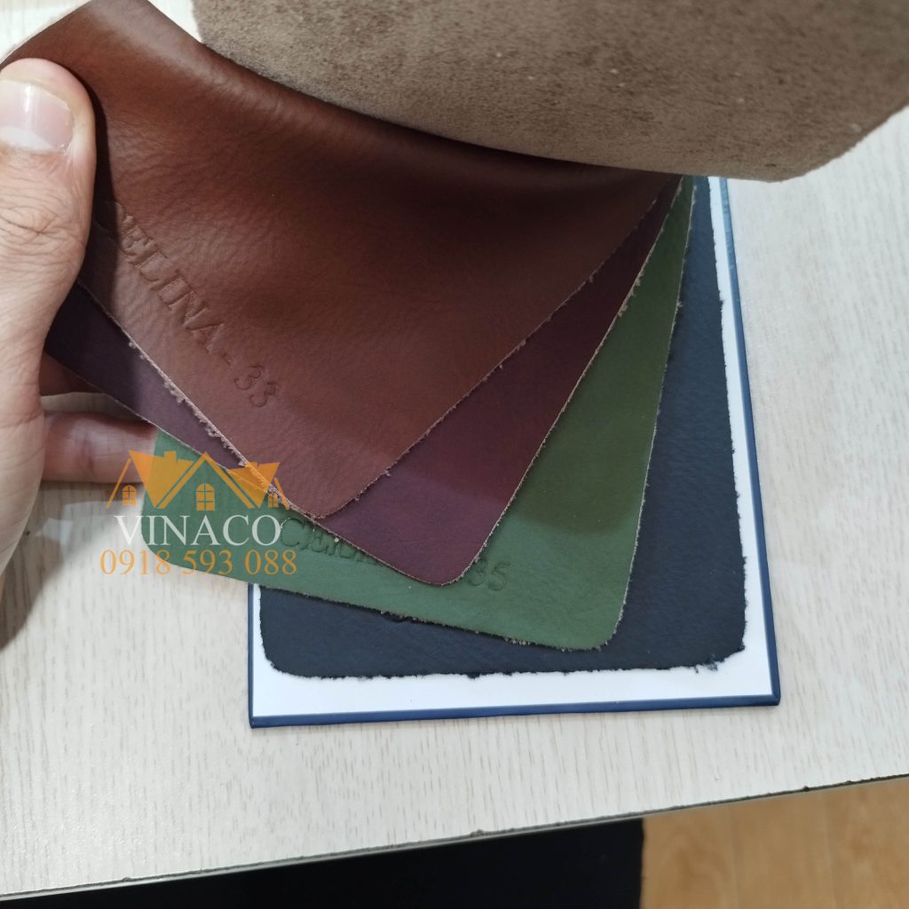Bảng màu mẫu da microfiber cao cấp Celina
