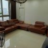 Bộ ghế sau khi bọc lại da sang trọng và thanh lịch
