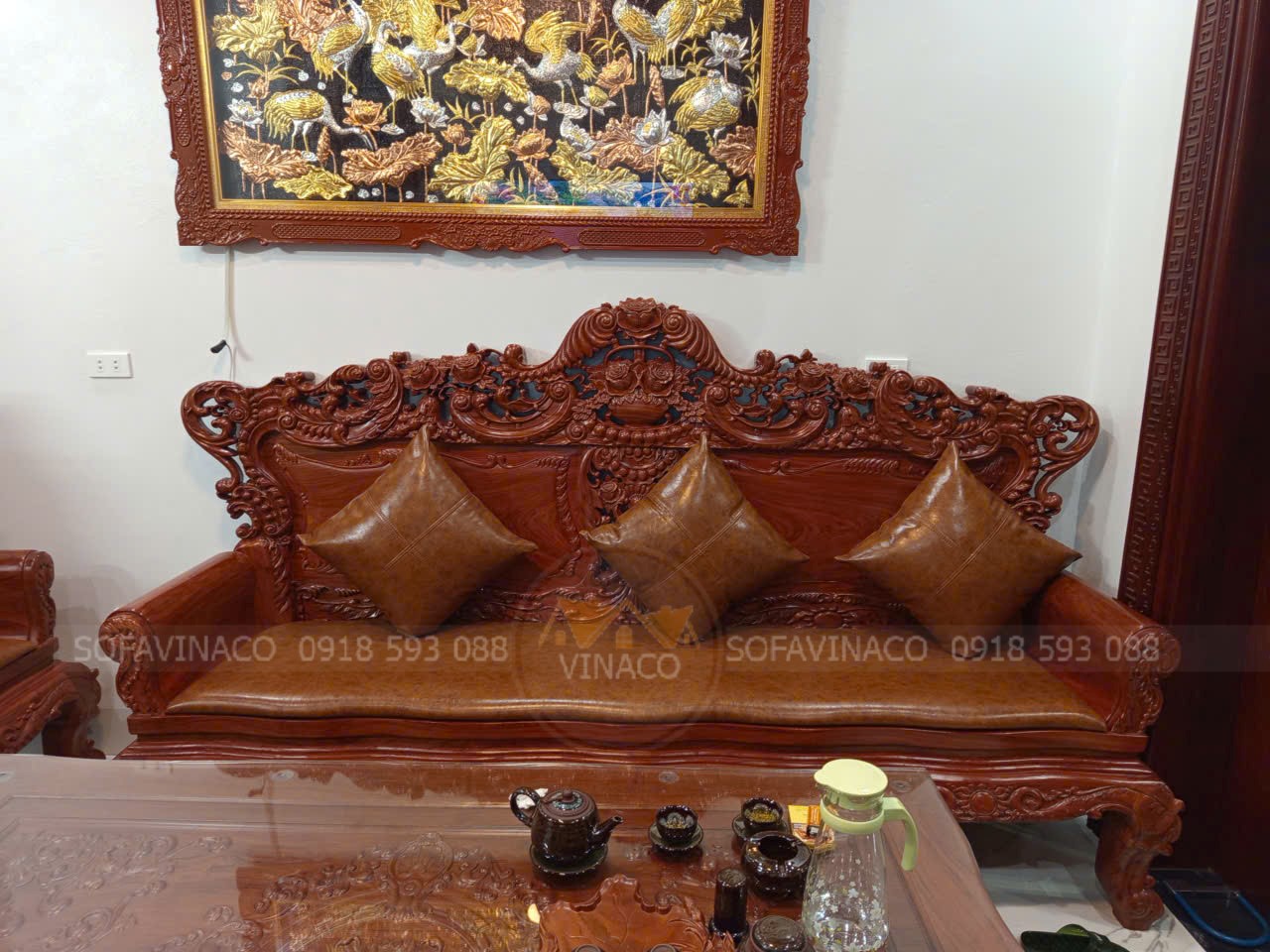 Làm đệm ghế gỗ cho khách tại Đông Anh Làm đệm ghế gỗ cho khách tại Đông Anh
