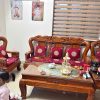 Làm đệm ghế thêu dán cho khách tại Hồ Tùng Mậu