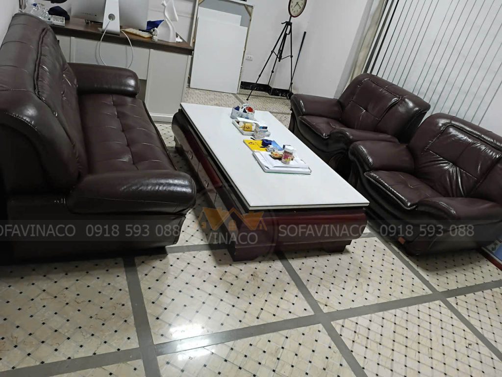 sau khi khach hàng sử dụng dịch vụ bọc ghế sofa tại nhà của Vinaco