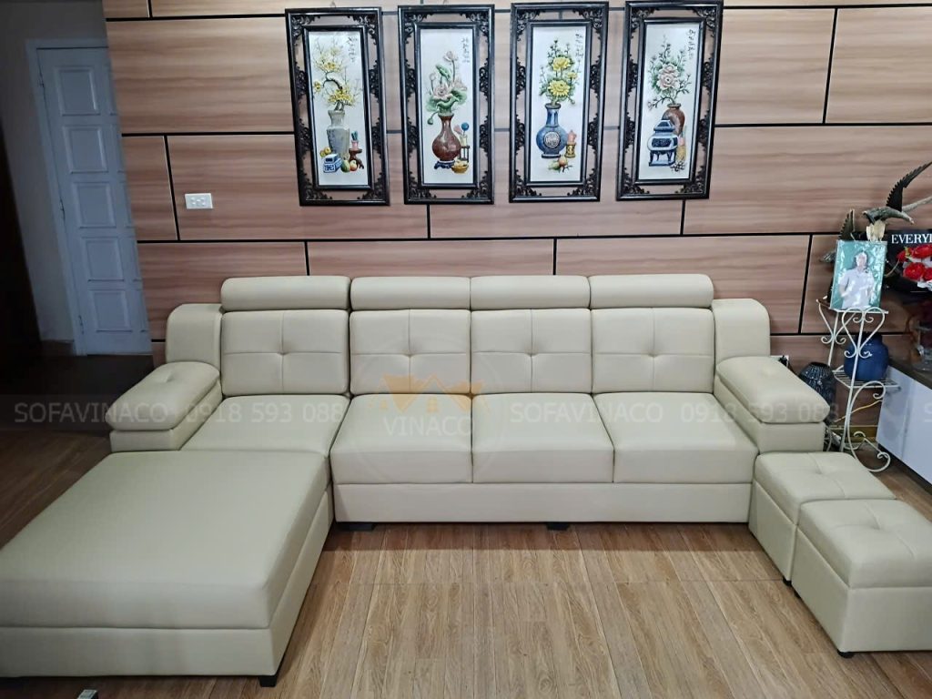 Bọc lại ghế sofa da cho khách tại Thái Thịnh