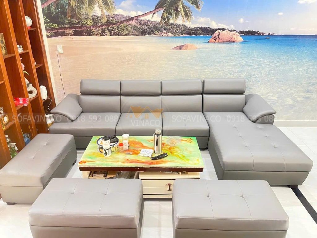 Bọc lại ghế sofa da cao cấp cho khách tại HCM