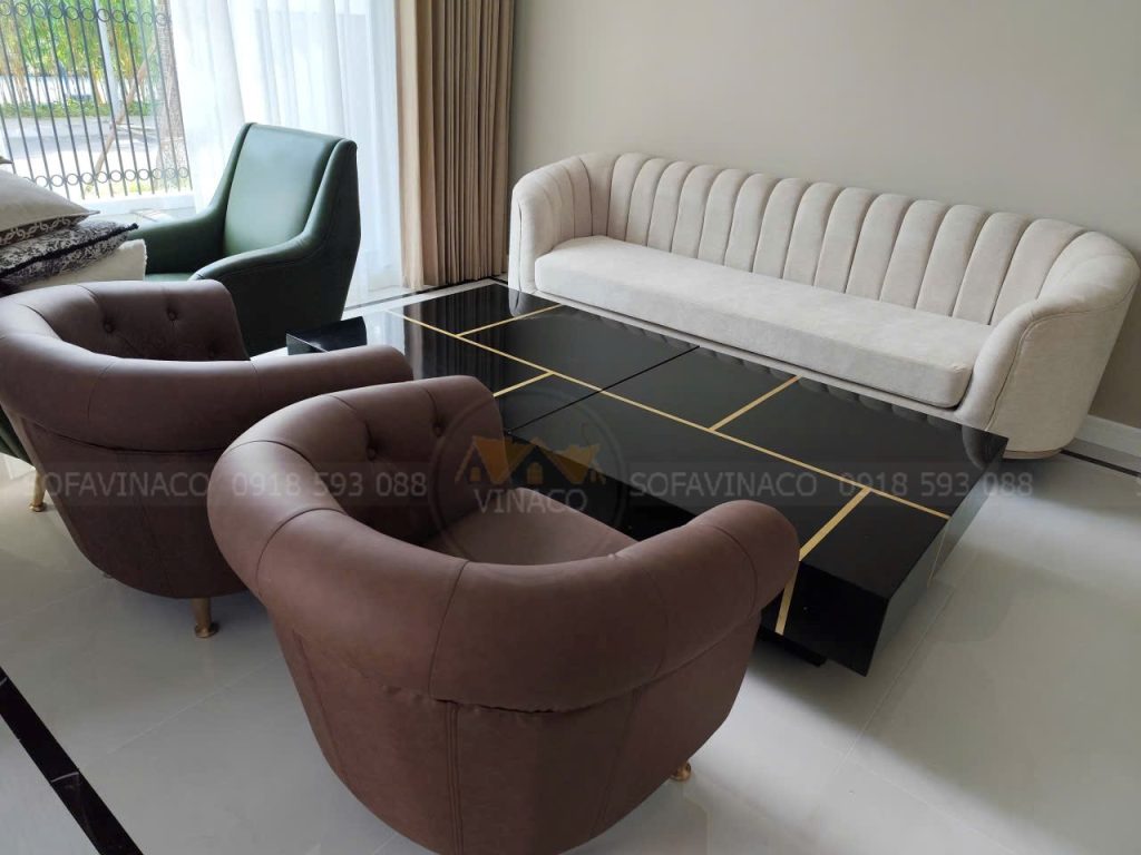 Bọc lại ghế sofa cho khách tại Gia Lâm