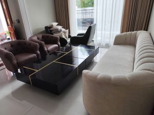 Bọc lại ghế sofa cho khách tại Gia Lâm