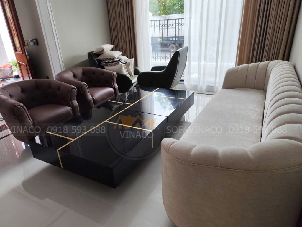 Bọc lại ghế sofa cho khách tại Gia Lâm