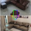Bộ ghế sofa trước và sau khi bọc lại tại nhà khách hàng