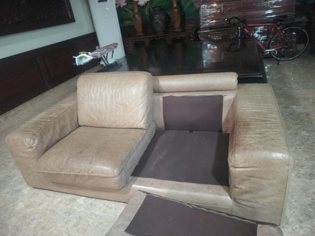 Tình trạng bộ sofa trước khi bọc lại