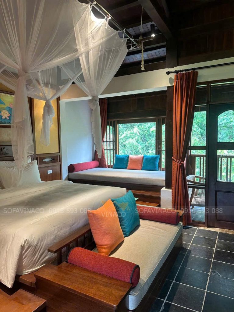 Thi Công Đệm Ghế Resort Cao Cấp Tại Ninh Bình