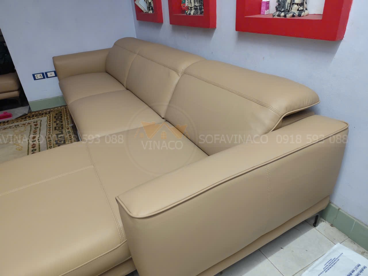 Bọc Lại Ghế Sofa Da Cao Cấp Cho Khách Hàng Tại Trung Kính