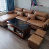 Bọc lại ghế sofa từ vải sang da cho khách tại Mễ Trì