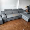Bọc lại ghế sofa da cho khách tại Long Biên