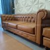 Bọc lại ghế sofa từ vải sang da cho khách tại Long Biên