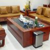 Đệm ghế gỗ phù hợp với không gian phòng khách