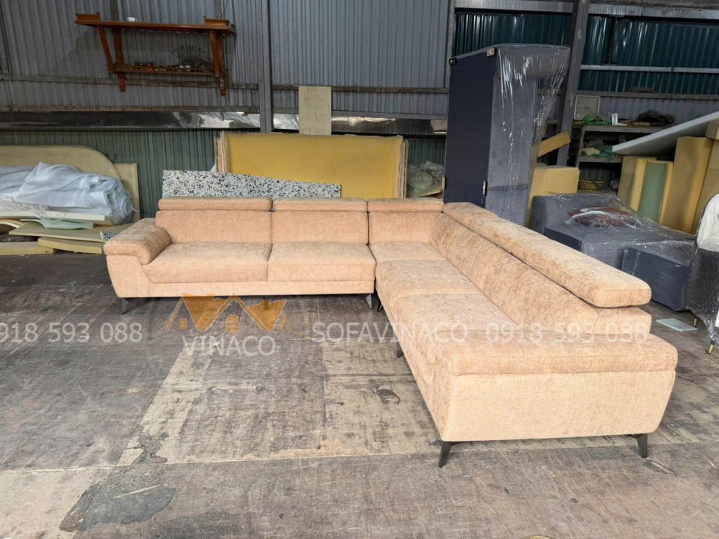 Chi tiết mẫu ghế Sofa L vừa mới đóng xong tại xưởng