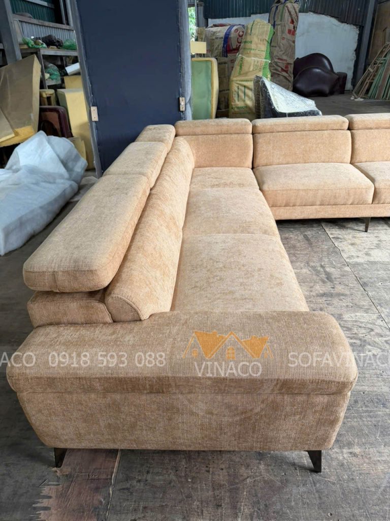Chi tiết mẫu ghế Sofa L vừa mới đóng xong tại xưởng